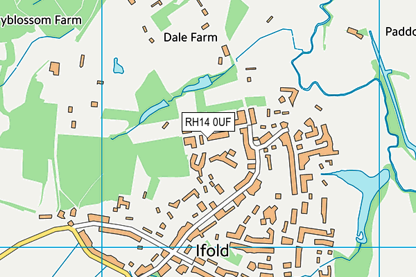 RH14 0UF map - OS VectorMap District (Ordnance Survey)