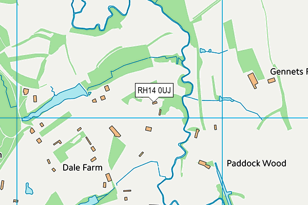 RH14 0UJ map - OS VectorMap District (Ordnance Survey)