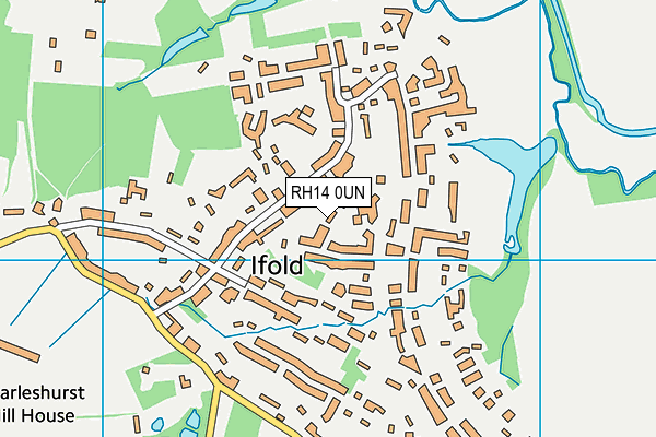 RH14 0UN map - OS VectorMap District (Ordnance Survey)