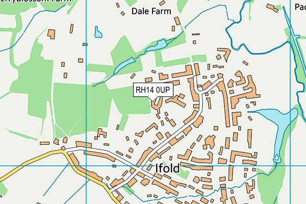 RH14 0UP map - OS VectorMap District (Ordnance Survey)