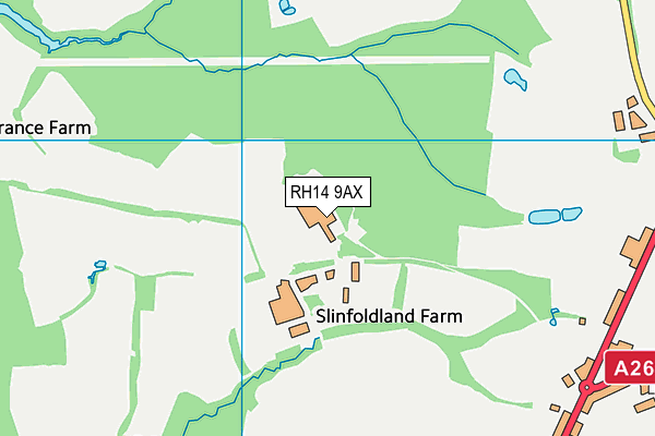 Ingfield Manor School map (RH14 9AX) - OS VectorMap District (Ordnance Survey)