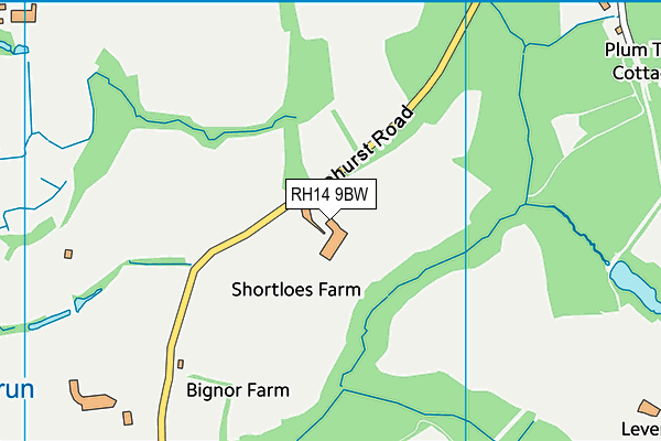 RH14 9BW map - OS VectorMap District (Ordnance Survey)