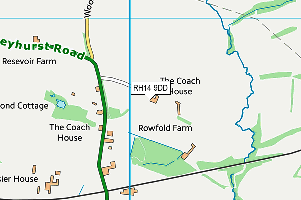 RH14 9DD map - OS VectorMap District (Ordnance Survey)