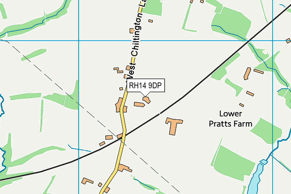 RH14 9DP map - OS VectorMap District (Ordnance Survey)