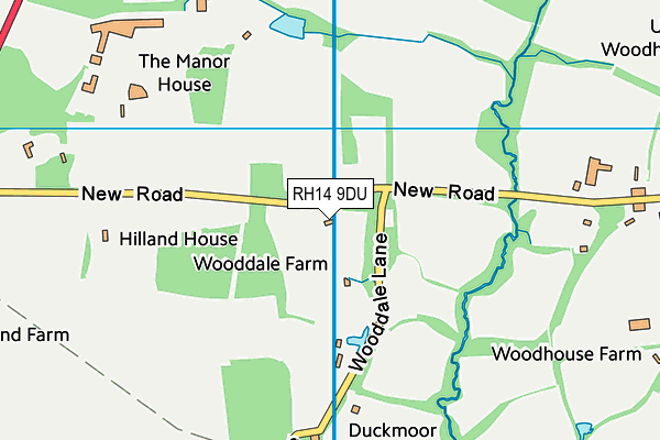 RH14 9DU map - OS VectorMap District (Ordnance Survey)