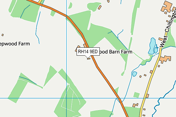 RH14 9ED map - OS VectorMap District (Ordnance Survey)