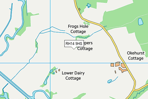 RH14 9HS map - OS VectorMap District (Ordnance Survey)