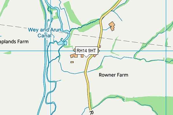 RH14 9HT map - OS VectorMap District (Ordnance Survey)