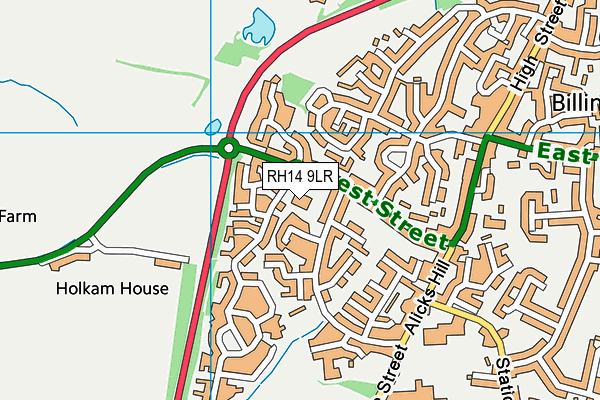 RH14 9LR map - OS VectorMap District (Ordnance Survey)