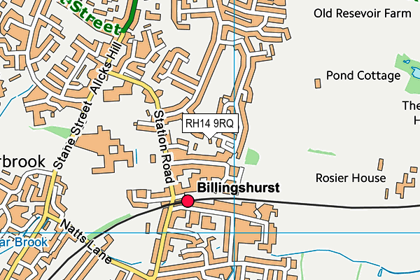 RH14 9RQ map - OS VectorMap District (Ordnance Survey)