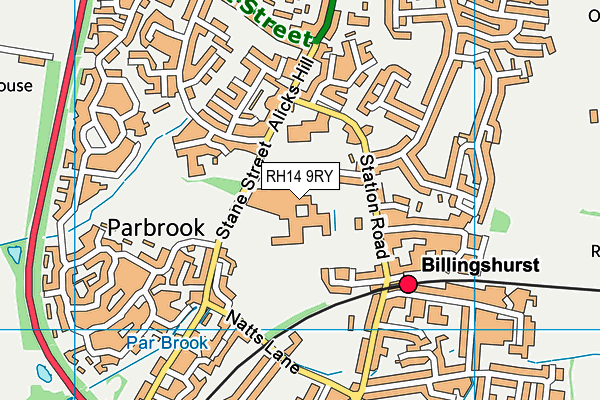 Weald School, The map (RH14 9RY) - OS VectorMap District (Ordnance Survey)