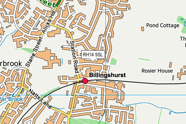 RH14 9SL map - OS VectorMap District (Ordnance Survey)