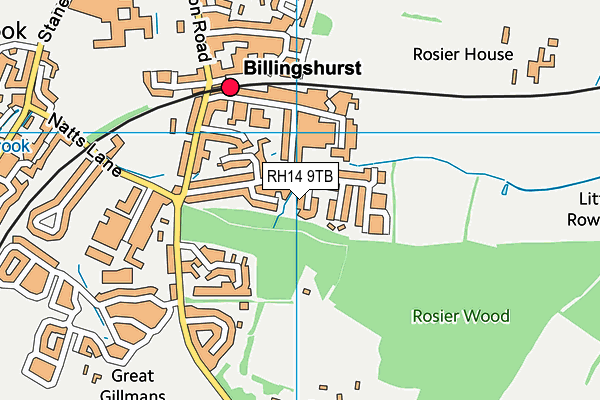 RH14 9TB map - OS VectorMap District (Ordnance Survey)
