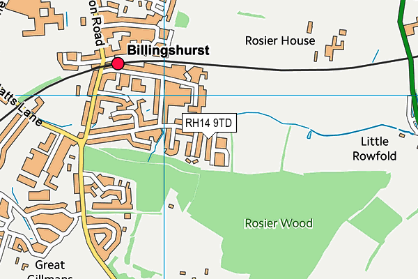 RH14 9TD map - OS VectorMap District (Ordnance Survey)