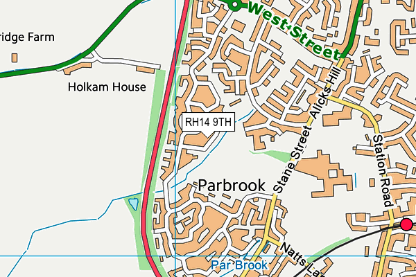 RH14 9TH map - OS VectorMap District (Ordnance Survey)