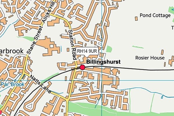 RH14 9UR map - OS VectorMap District (Ordnance Survey)