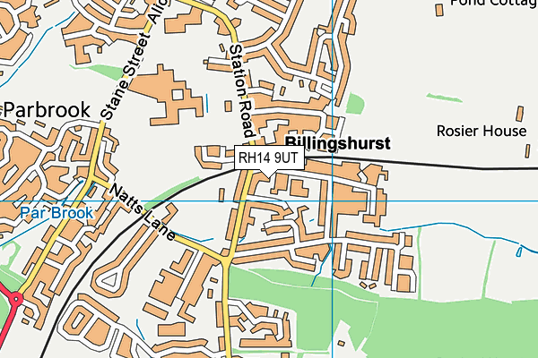 RH14 9UT map - OS VectorMap District (Ordnance Survey)