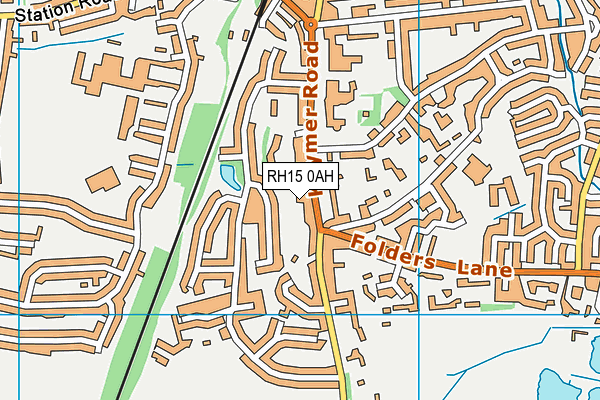 RH15 0AH map - OS VectorMap District (Ordnance Survey)