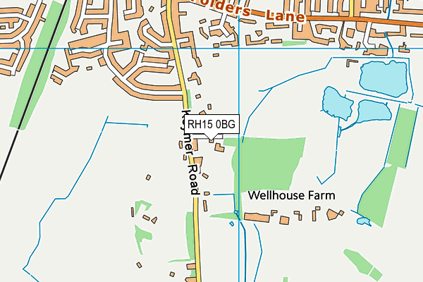 RH15 0BG map - OS VectorMap District (Ordnance Survey)