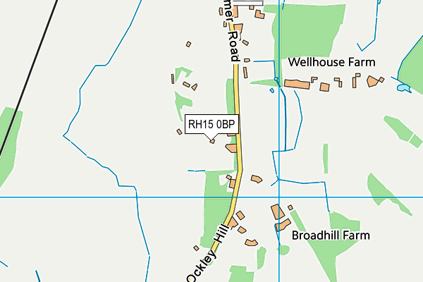 RH15 0BP map - OS VectorMap District (Ordnance Survey)