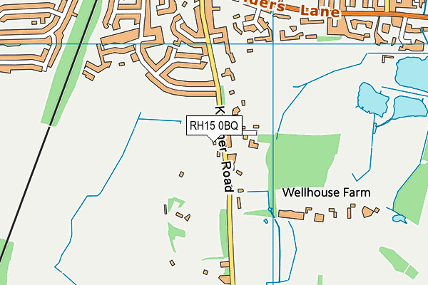 RH15 0BQ map - OS VectorMap District (Ordnance Survey)