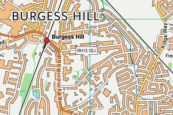 RH15 0EJ map - OS VectorMap District (Ordnance Survey)