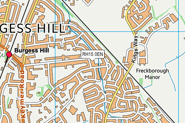 RH15 0EN map - OS VectorMap District (Ordnance Survey)