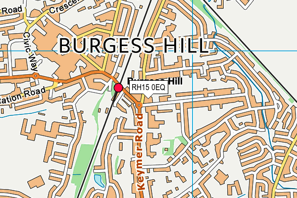 RH15 0EQ map - OS VectorMap District (Ordnance Survey)