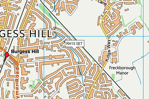 RH15 0ET map - OS VectorMap District (Ordnance Survey)