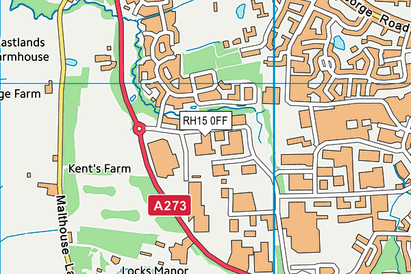 RH15 0FF map - OS VectorMap District (Ordnance Survey)