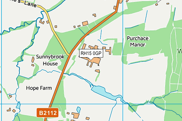 RH15 0GP map - OS VectorMap District (Ordnance Survey)