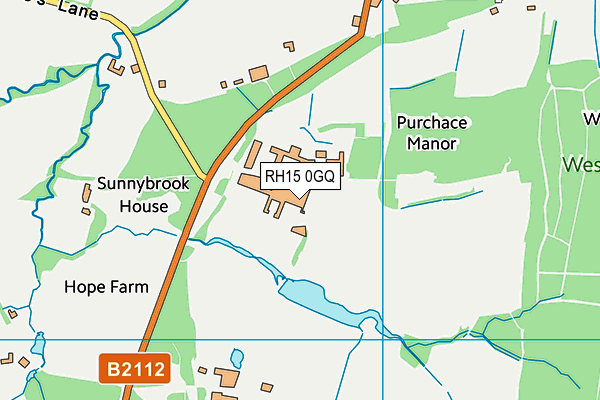 RH15 0GQ map - OS VectorMap District (Ordnance Survey)