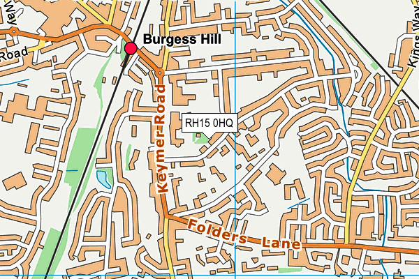 RH15 0HQ map - OS VectorMap District (Ordnance Survey)