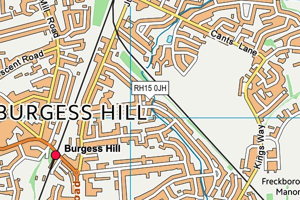 RH15 0JH map - OS VectorMap District (Ordnance Survey)