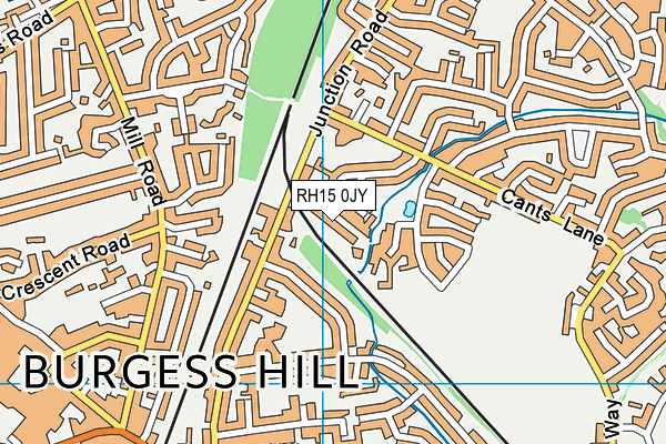 RH15 0JY map - OS VectorMap District (Ordnance Survey)