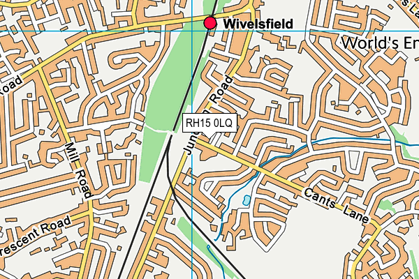 RH15 0LQ map - OS VectorMap District (Ordnance Survey)