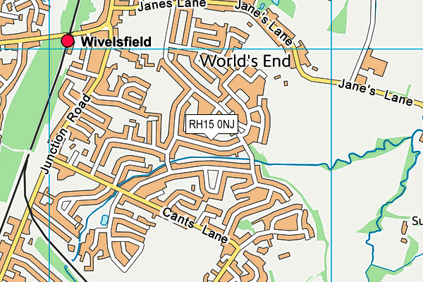 RH15 0NJ map - OS VectorMap District (Ordnance Survey)