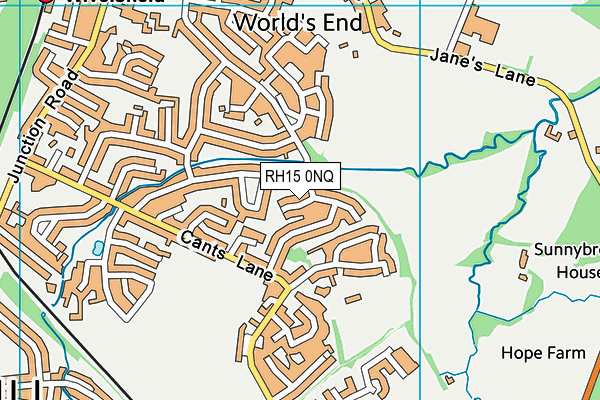 RH15 0NQ map - OS VectorMap District (Ordnance Survey)