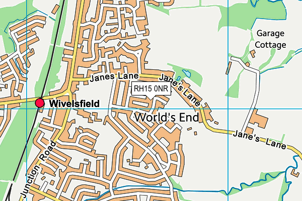 RH15 0NR map - OS VectorMap District (Ordnance Survey)