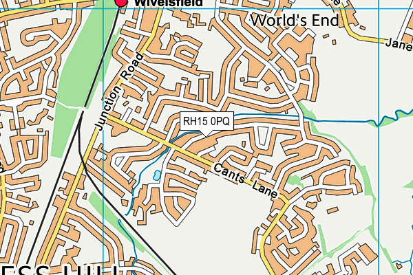 RH15 0PQ map - OS VectorMap District (Ordnance Survey)