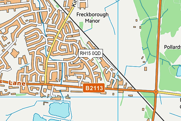 RH15 0QD map - OS VectorMap District (Ordnance Survey)