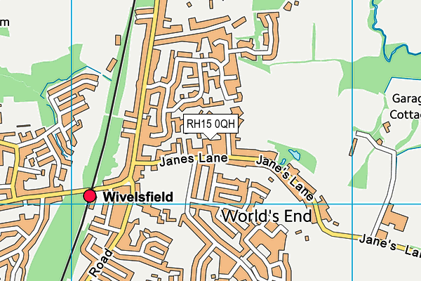 RH15 0QH map - OS VectorMap District (Ordnance Survey)