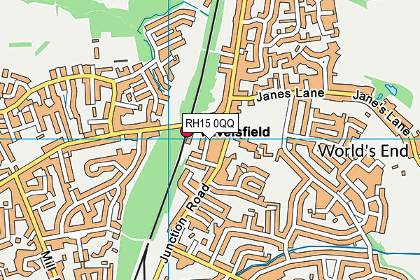 RH15 0QQ map - OS VectorMap District (Ordnance Survey)