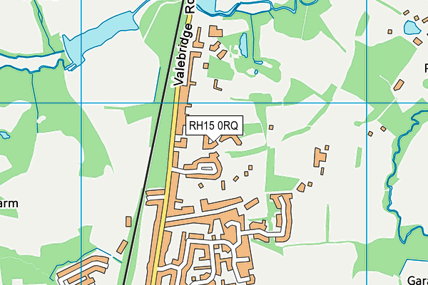 RH15 0RQ map - OS VectorMap District (Ordnance Survey)