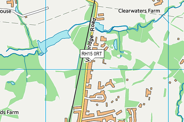 RH15 0RT map - OS VectorMap District (Ordnance Survey)