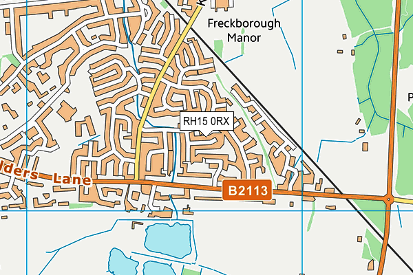 RH15 0RX map - OS VectorMap District (Ordnance Survey)