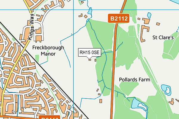 RH15 0SE map - OS VectorMap District (Ordnance Survey)