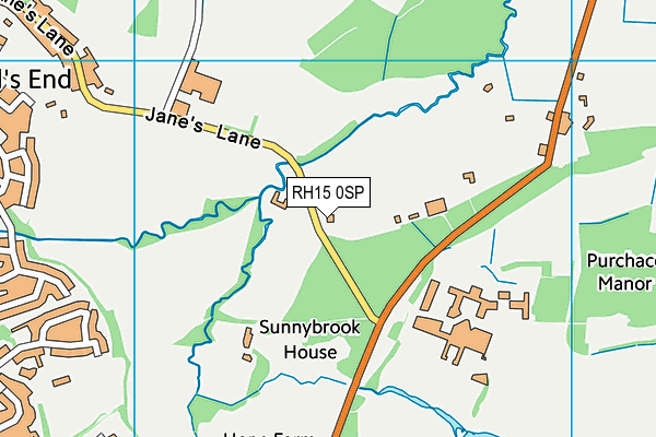 RH15 0SP map - OS VectorMap District (Ordnance Survey)