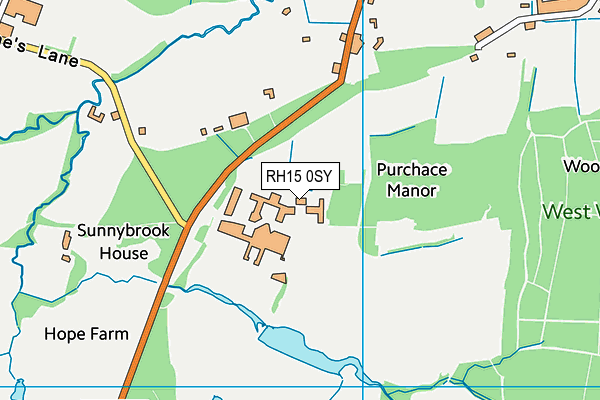 RH15 0SY map - OS VectorMap District (Ordnance Survey)