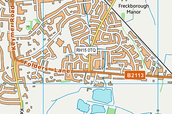 RH15 0TQ map - OS VectorMap District (Ordnance Survey)